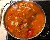 A picture of step 6 of Jambalaya.