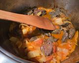 Lecsós pirított pulykamáj recept fázis 8 fotója