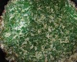 عکس مرحله 3 از دستور کوکو سبزی با برنج کته زعفرونی