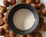 A picture of step 8 of Chickpea Falafel Balls with Tahini Sauce.