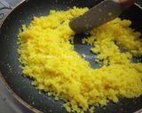 A picture of step 4 of Moong Dal Laddoo without sugar.