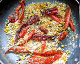 A picture of step 4 of Kerala style varutharacha sambar.