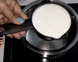 A picture of step 1 of Thandai Orange Mousee....no Gelatin.