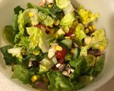 A picture of step 1 of Wine poached swordfish salad.