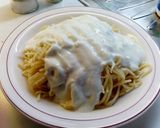 A picture of step 11 of Damascene spaghetti.
