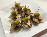 Foto del paso 4 de la receta Canapés de ventresca en 5 minutos