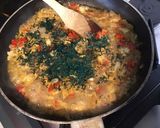 Une image de l'étape 13 de Diable de courge sucrine farcie morue,poivron,oignon au bouillon de curry.