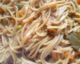 A picture of step 8 of Spaghetti jolop.