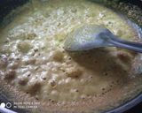 A picture of step 1 of Besan Jaggery Halwa.