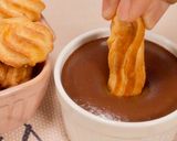 A picture of step 6 of Churros & Hot Chocolate Recipe (No Fry).