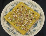 A picture of step 8 of Rasmalai Fudge (White chocolate fudge).