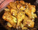 Foto del paso 4 de la receta: Jamoncitos de pollo y patatas al horno con sobrasada