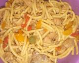 Chinese noodles with chicken and veggies recipe step 7 photo