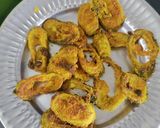A picture of step 7 of Crispy Karela.