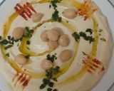 A picture of step 2 of Musabaha with Chickpeas.