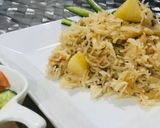 A picture of step 9 of Mutter Alo pulao.