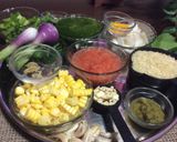A picture of step 1 of Sweet corn and Spinach pulao.