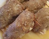 Sült Töltött karaj lilahagymás,backonos,mascarpones töltelékkel recept fázis 4 fotója