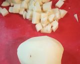 A picture of step 1 of Olivye /Ukrainian Potato Salad.