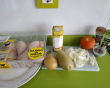 Foto del paso 1 de la receta: Jamoncitos con patatas al horno