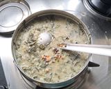 A picture of step 5 of Sirru keerai kootu/ Amaranth leaves curry.