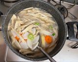 A picture of step 2 of Japanese Suiton Soup.