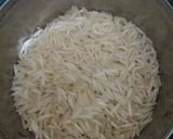 A picture of step 1 of Rice Chilla.