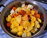Hình bước làm 2 của món Rau củ nấu chao (món chay)