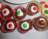 Foto del paso 1 de la receta: Cucuruchos rellenos de dulce de batata y mantecol y budincitos
