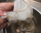 Hình bước làm 3 của món Bạch tuộc và bánh mì nướng sate