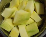 A picture of step 2 of Raw Mango Jam.