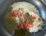 A picture of step 1 of Eggs Fried in Parmesan Breadcrumbs with Wilted Spinach.