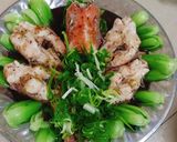 Hình bước làm 4 của món Cá điêu hồng hấp cải thìa
