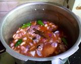 A picture of step 1 of Easy Mutton biryani with homemade ingredients.