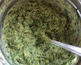 A picture of step 2 of Corn and Spinach Panki.