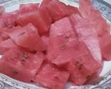 A picture of step 1 of GrapeFruit and Watermelon Juice.