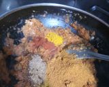 A picture of step 2 of Pav bhaji shots.