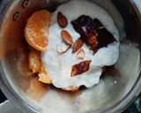 A picture of step 2 of Orange Lassi.
