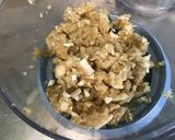 Une image de l'étape 5 de Aubergine italienne farcie au poulet haché et poivron vert.
