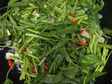 Tumis kangkung kering