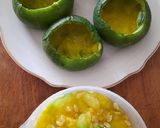 Foto del paso 3 de la receta: Zapallitos verdes rellenos 🍞🧀