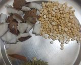 A picture of step 1 of Poori with kurma.