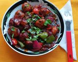 A picture of step 5 of Indo Chinese Potato Manchurian.