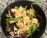 A picture of step 1 of Salmon Salad Protein.