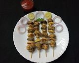 A picture of step 6 of Mushroom tikka.