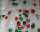 A picture of step 4 of Wheat flour tutti fruiti rusk cake.