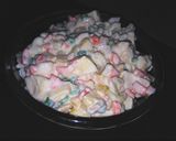 A picture of step 6 of Russian salad.