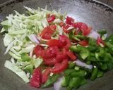 A picture of step 3 of Instant moong dal spring dosa.