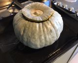 Une image de l'étape 7 de Purée de courge bernettine à la brousse corse,oignon de roscoff et persil.