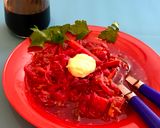 Foto del paso 16 de la receta: Mi borsch de invierno, sopa caliente de remolacha para el frío